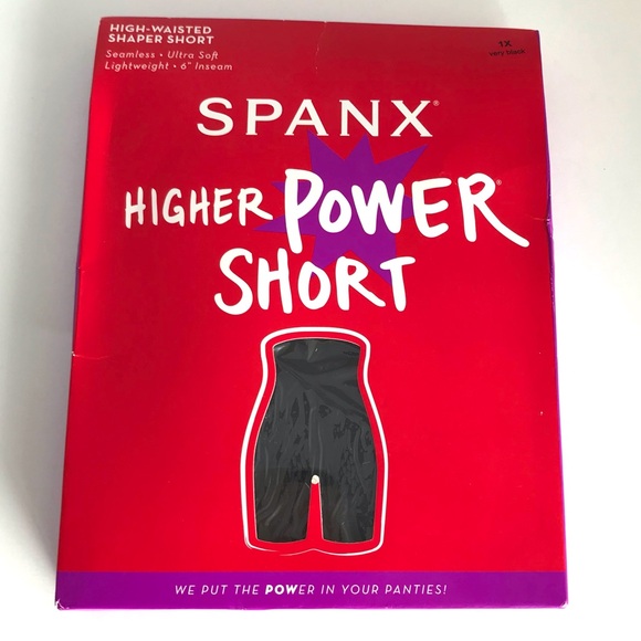 SPANX High Power Short Very Black (1X) NWT! - Picture 3 of 9